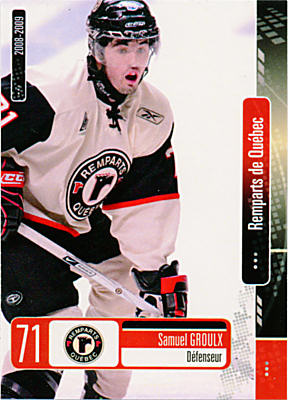 Quebec Remparts 2008-09 hockey card image