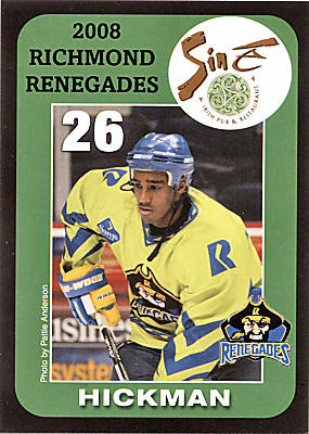 Richmond Renegades 2007-08 hockey card image