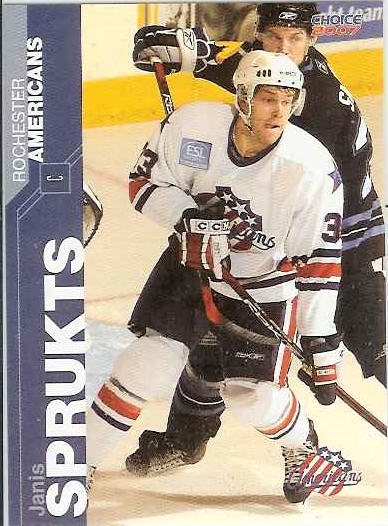 Rochester Americans 2006-07 hockey card image
