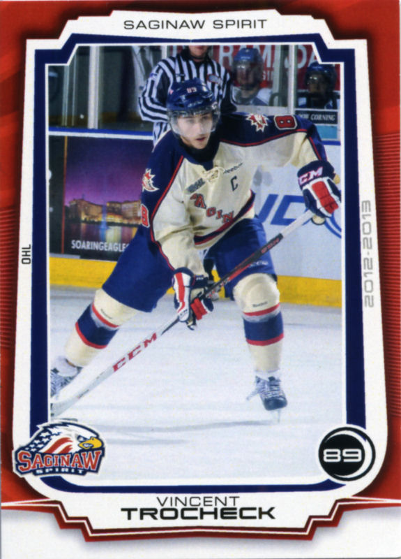Saginaw Spirit 2012-13 hockey card image