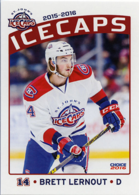 St. John's IceCaps 2015-16 hockey card image