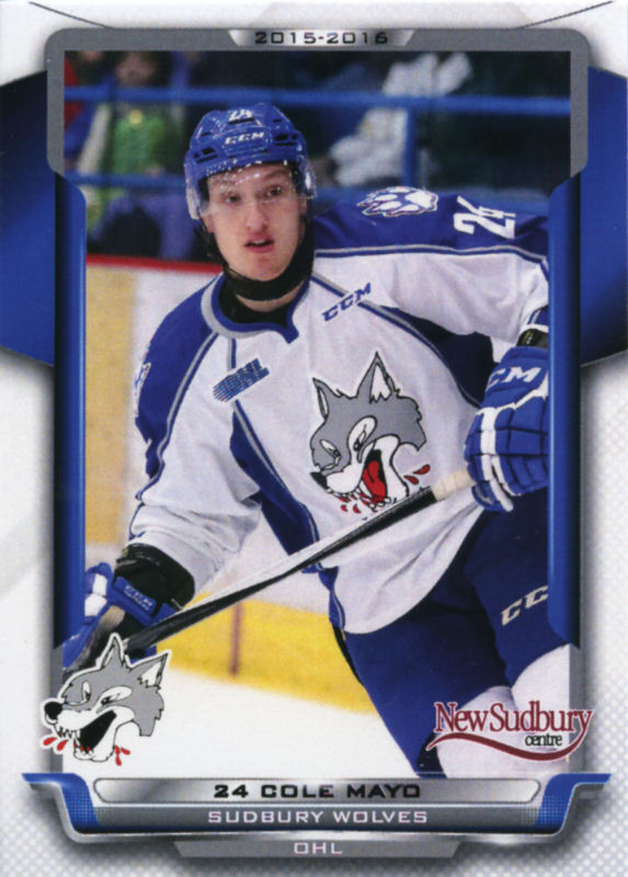 Sudbury Wolves 2015-16 hockey card image