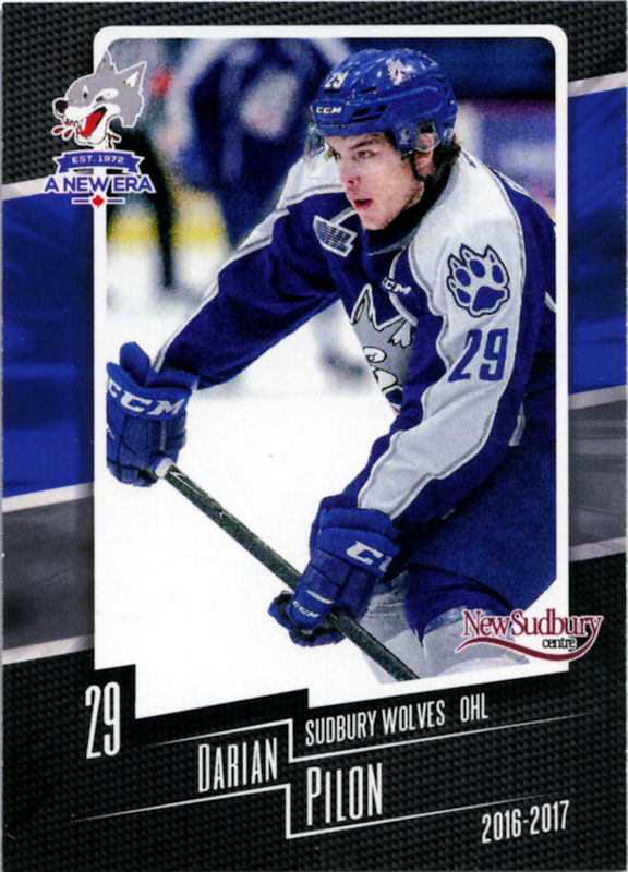 Sudbury Wolves 2016-17 hockey card image