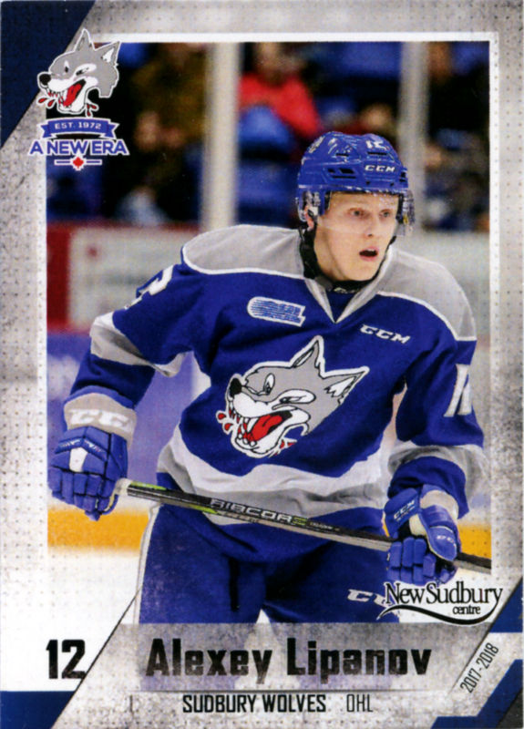 Sudbury Wolves 2017-18 hockey card image