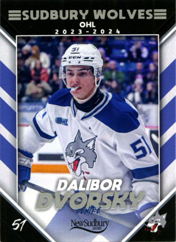 Sudbury Wolves 2023-24 hockey card image