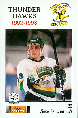 Thunder Bay Thunder Hawks 1992-93 hockey card image