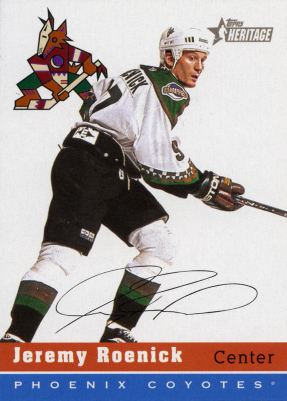 Topps Heritage 2000-01 hockey card image