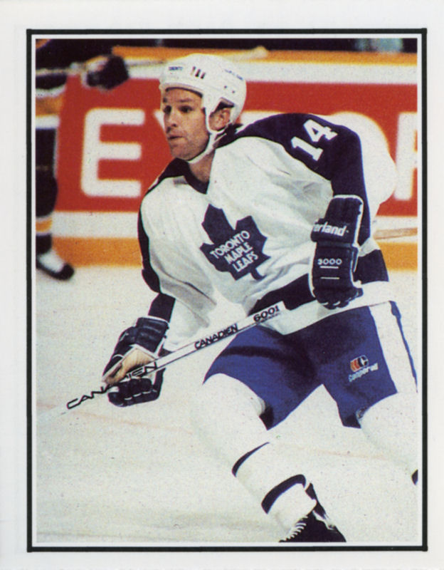Toronto Maple Leafs 1988-89 hockey card image