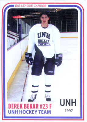 New Hampshire Wildcats 1996-97 hockey card image