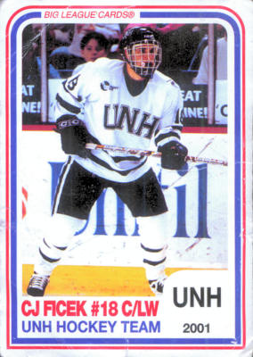 New Hampshire Wildcats 2000-01 hockey card image