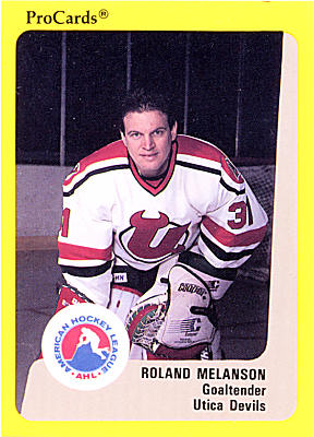 Utica Devils 1989-90 hockey card image