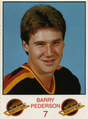 Vancouver Canucks 1986-87 hockey card image