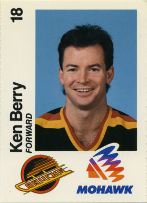 Vancouver Canucks 1988-89 hockey card image