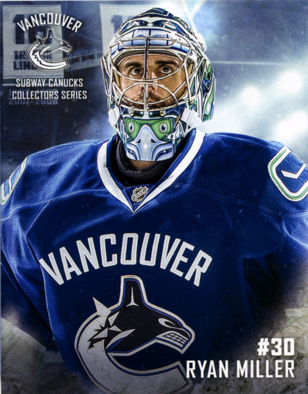 Vancouver Canucks 2016-17 hockey card image