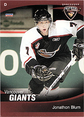 Vancouver Giants 2007-08 hockey card image