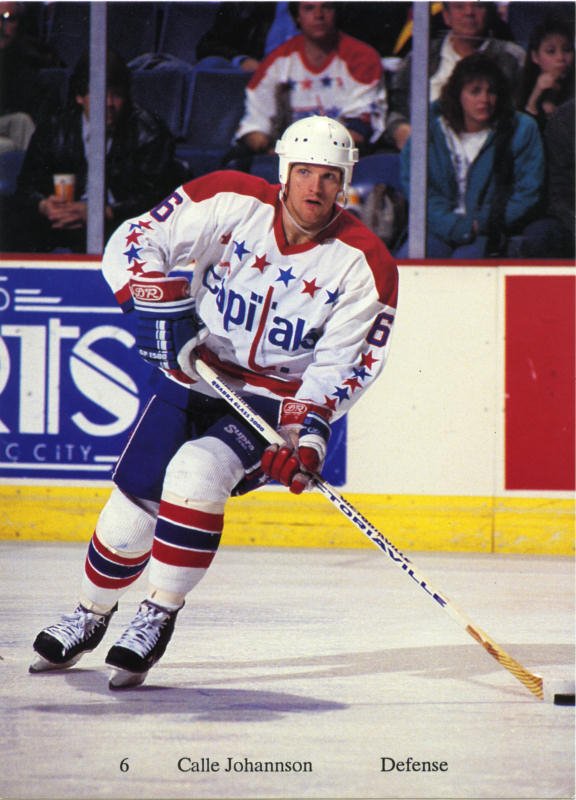 Washington Capitals 1991-92 hockey card image