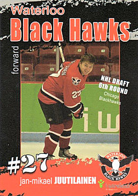 Waterloo Black Hawks 2007-08 hockey card image