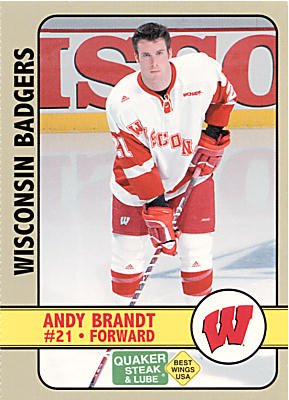 Wisconsin Badgers 2006-07 hockey card image