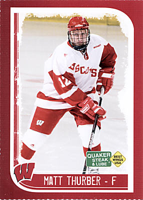 Wisconsin Badgers 2008-09 hockey card image
