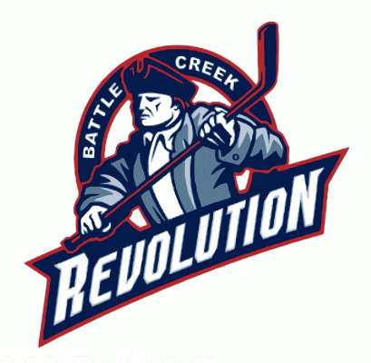 Battle Creek Revolution 2009-10 hockey logo of the AAHL