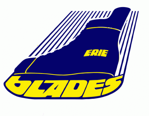 Erie Golden Blades 1982-83 hockey logo of the ACHL