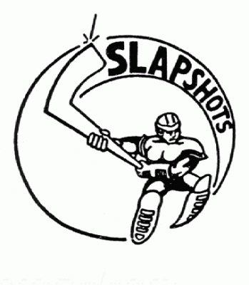 Troy Slapshots 1986-87 hockey logo of the ACHL