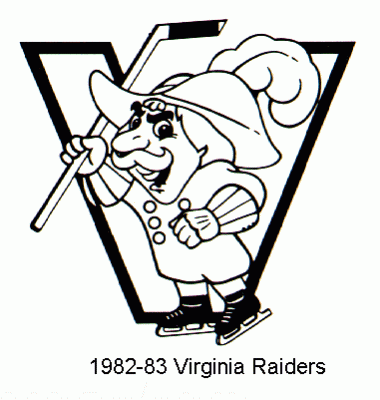 Virginia Raiders 1982-83 hockey logo of the ACHL