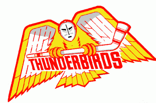 Winston-Salem Thunderbirds 1981-82 hockey logo of the ACHL