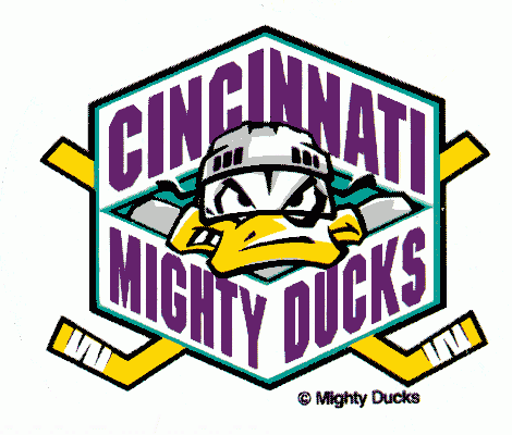 Cincinnati Mighty Ducks 1997-98 hockey logo of the AHL