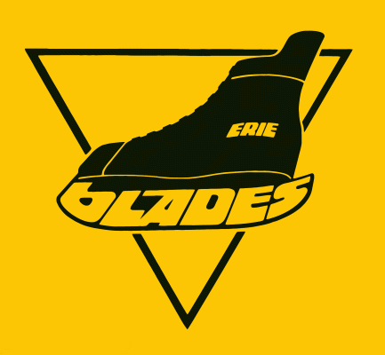 Erie Blades 1981-82 hockey logo of the AHL