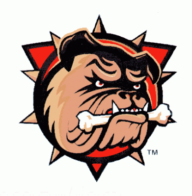 Hamilton Bulldogs 1996-97 hockey logo of the AHL