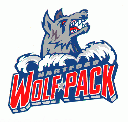 Hartford Wolf Pack 1997-98 hockey logo of the AHL