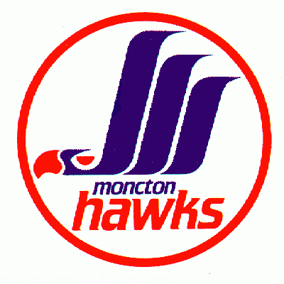 Moncton Hawks 1987-88 hockey logo of the AHL