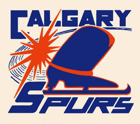 Calgary Spurs 1983-84 hockey logo of the AJHL