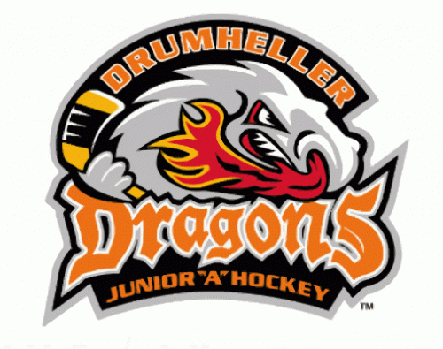 Drumheller Dragons 2008-09 hockey logo of the AJHL
