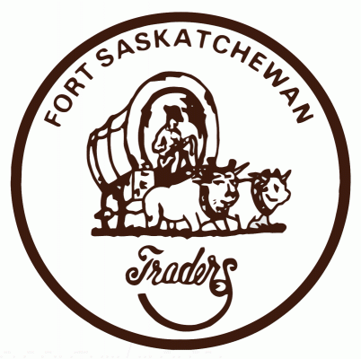 Fort Saskatchewan Traders 1984-85 hockey logo of the AJHL