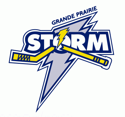 Grande Prairie Storm 2000-01 hockey logo of the AJHL