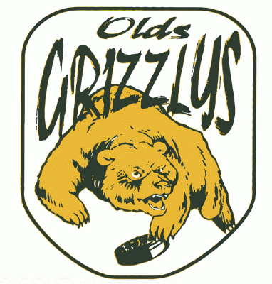 Olds Grizzlys 2000-01 hockey logo of the AJHL