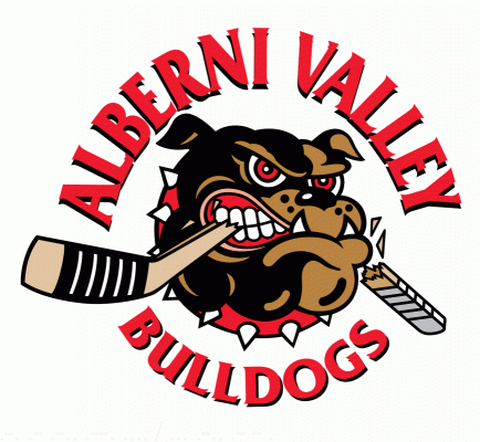 Alberni Valley Bulldogs hockey logo from 2011-12 at Hockeydb.com