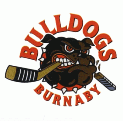 Burnaby Bulldogs hockey logo from 2001-02 at Hockeydb.com