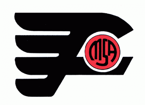 Abbotsford Flyers 1979-80 hockey logo of the BCJHL