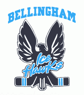 Bellingham Ice Hawks 1992-93 hockey logo of the BCJHL