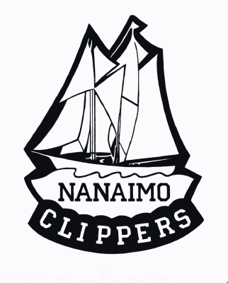 Nanaimo Clippers 1989-90 hockey logo of the BCJHL