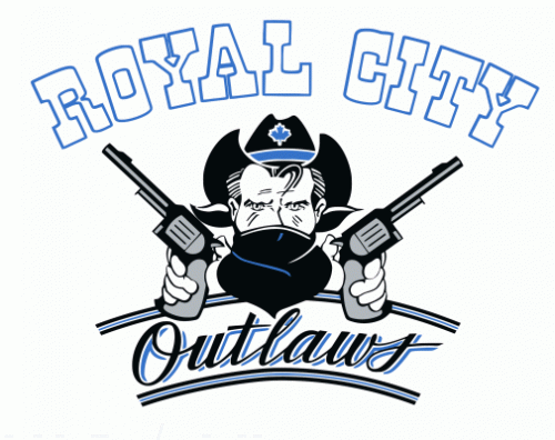 Royal City Outlaws 1994-95 hockey logo of the BCJHL
