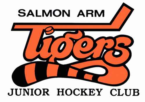 Salmon Arm Tigers 1988-89 hockey logo of the BCJHL
