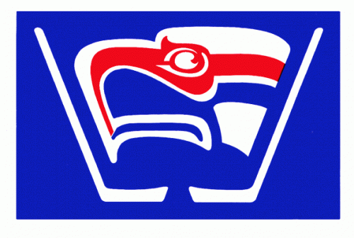 Vancouver Bluehawks 1981-82 hockey logo of the BCJHL