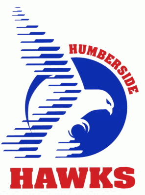 Humberside Hawks 1994-95 hockey logo of the BHL