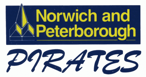 Norwich and Peterborough Pirates 1991-92 hockey logo of the BHL