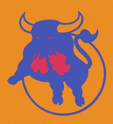Birmingham Bulls 1980-81 hockey logo of the CHL