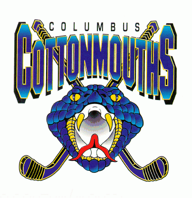 Columbus Cottonmouths 1996-97 hockey logo of the CHL